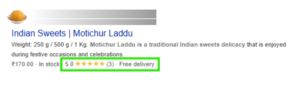 Example of Rich Snippets