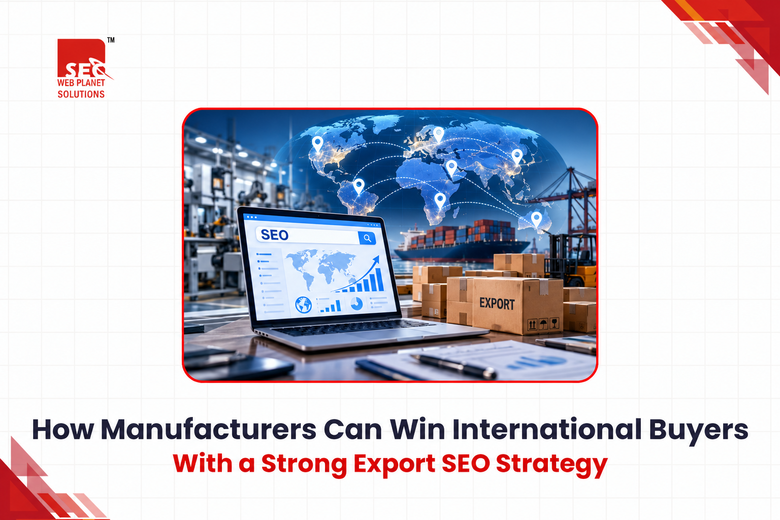 International SEO strategy for manufacturing export growth